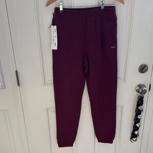TNA Women’s Sweatpants in Deep Burgundy size small